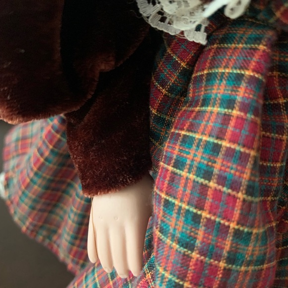 Holiday Porcelain Doll 16” with Stand - Picture 5 of 7